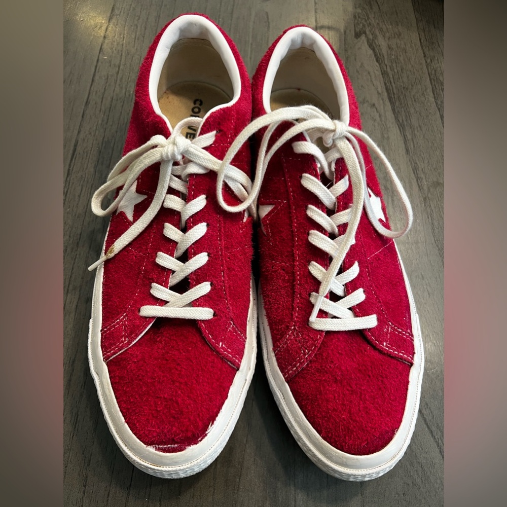 Converse Red and White Sneakers - Picture 4 of 9